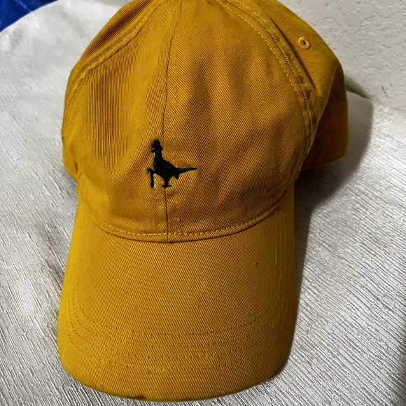 Jack Wills Yellow Snapback Hat Embroidered Pheasant Bird Logo - Picture 2 of 5